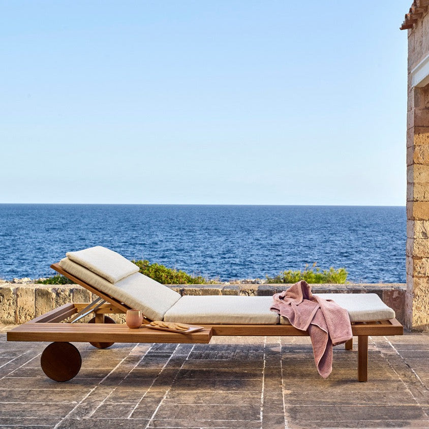 Tribù VIS À VIS Liege mit Rädern, Seitenansicht